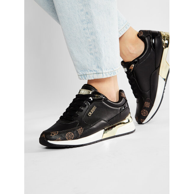 Sneakersy Guess Moxea FL5MOX FAL12 Czarny - kobiece