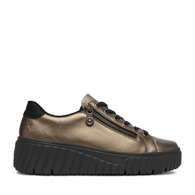 Sneakersy Rieker CEO-N2501-90 Złoty - kobiece