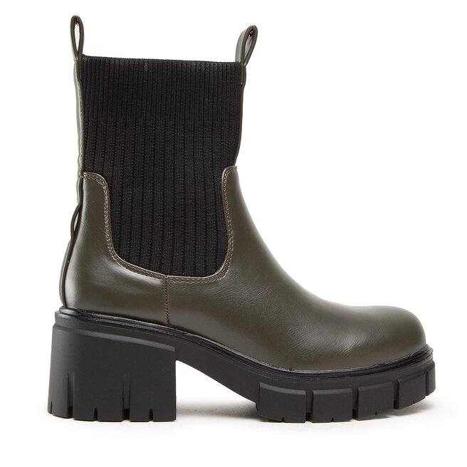 Botki DeeZee ZAL90101-1 Khaki - kobiece