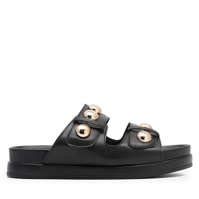 Klapki DeeZee WS6099-01 Czarny -