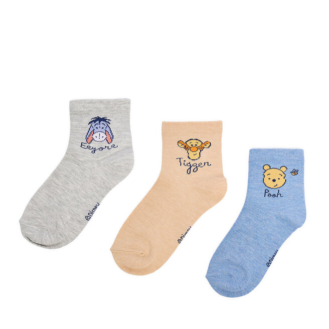 Skarpety długie Winnie The Pooh CEO-ACCCS-AW25-212WTP(3-PACK) Niebieski - dziecięce