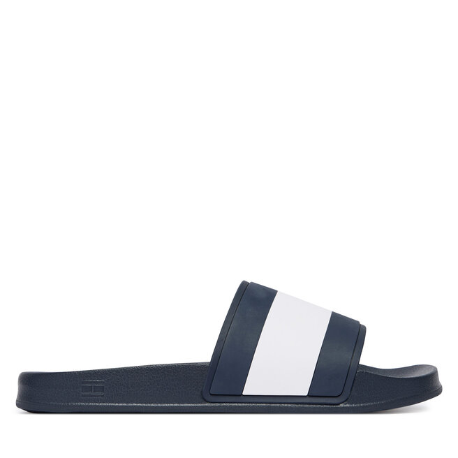 Klapki Tommy Hilfiger Core Hilfiger Flag Pool Slide FM0FM05798 Niebieski -