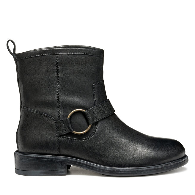 Botki Geox D Catria D56LQB 00081 C9999 Czarny - kobiece