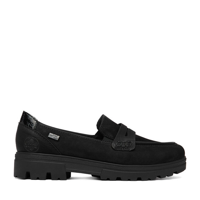 Loafersy Rieker CEO-43051-00 Czarny - kobiece