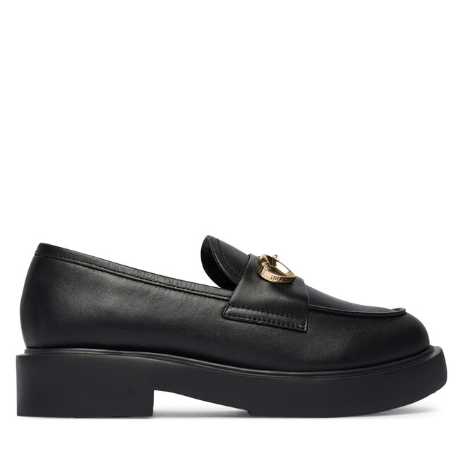 Loafersy LOVE MOSCHINO JA10094G0NIA0000 Czarny - kobiece