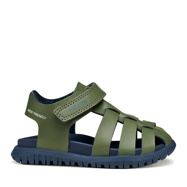 Sandały Geox B Sandal Fusbetto Bo B556AA 000BC CF3F4 Zielony - chłopięce