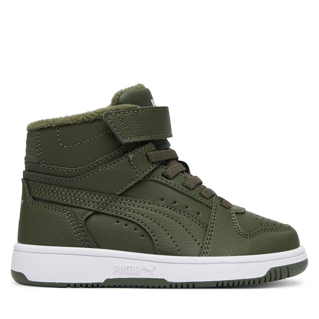 Sneakersy Puma Rebound Slam Mid Wtr 40880402 Zielony ciemny - chłopięce