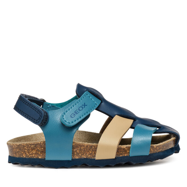 Sandały Geox B Sandal Chalki B452QA 000BC C4169 S Granatowy - chłopięce