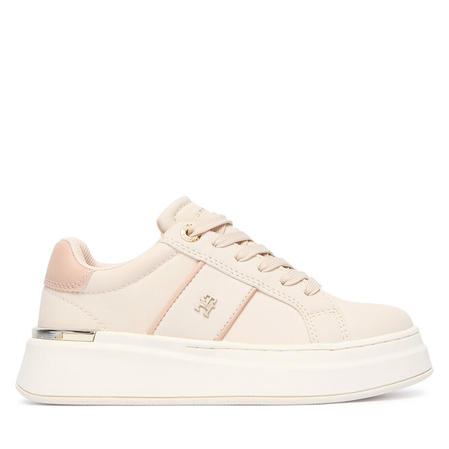 Sneakersy Tommy Hilfiger T3A9-35091-1355359 S Beżowy jasny - dziewczęce