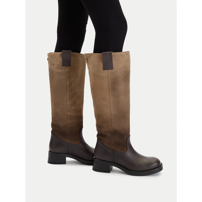 Kozaki Steve Madden Banner SM11003092 Brązowy - kobiece