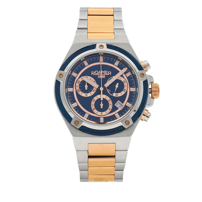 Zegarek Roamer Tempomaster Chrono 221837 49 45 20 Srebrny -