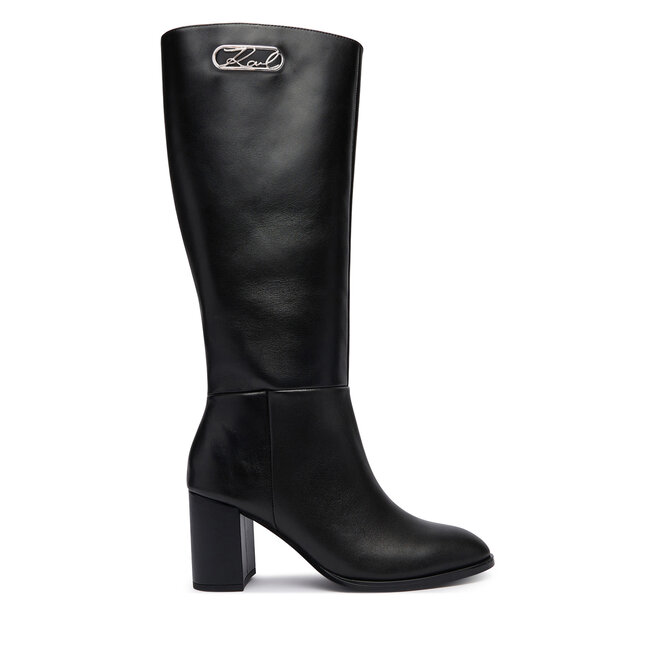 Kozaki KARL LAGERFELD Kinga KL35680 Czarny - kobiece