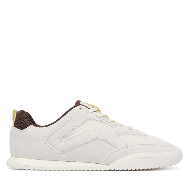 Sneakersy Calvin Klein Low Pro Runner Refl Mesh Sue HW0HW03100 Kremowy - kobiece