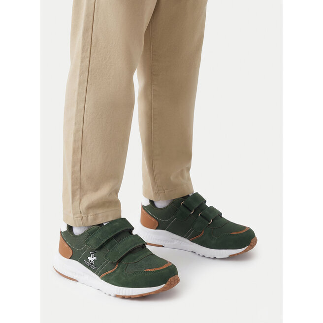 Sneakersy Beverly Hills Polo Club CEO-CP23-25063 Khaki - chłopięce