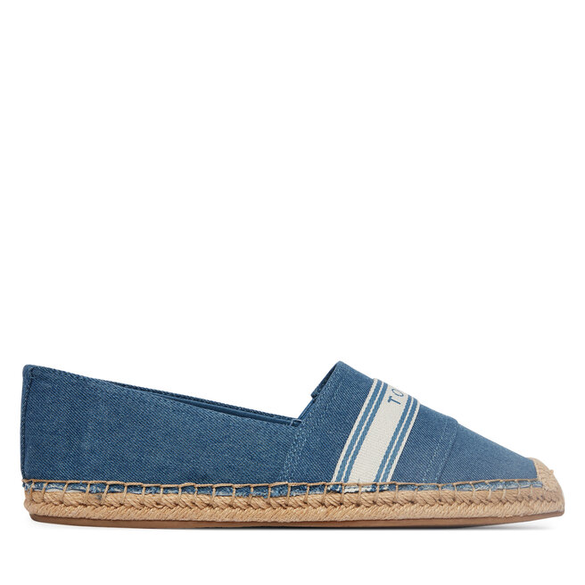 Espadryle Tommy Hilfiger Hilfiger Webbing Espadrille FW0FW09334 Niebieski - kobiece