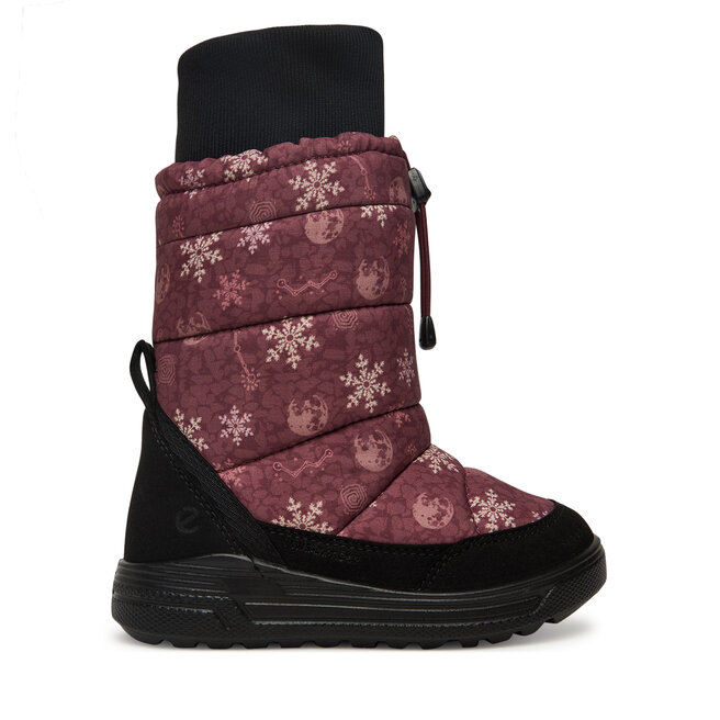 Śniegowce ECCO Urban Snowboarder 722372 Bordowy - dziewczęce