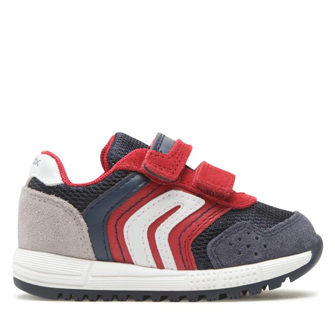 Sneakersy Geox B Alben Boy B043CD020FUC7217 M Czerwony - chłopięce