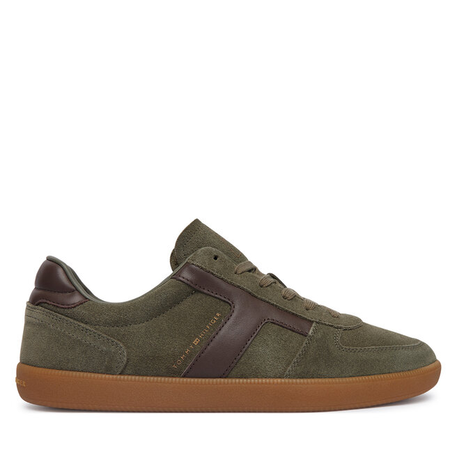 Sneakersy Tommy Hilfiger Th Tribeca Sneaker Suede FM0FM06069 Zielony ciemny - męskie