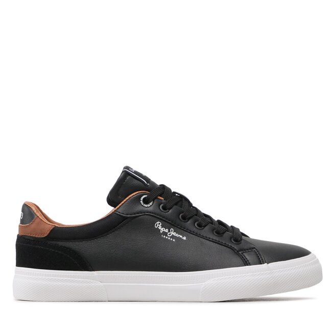 Sneakersy Pepe Jeans Kenton Court PMS30839 Czarny - męskie
