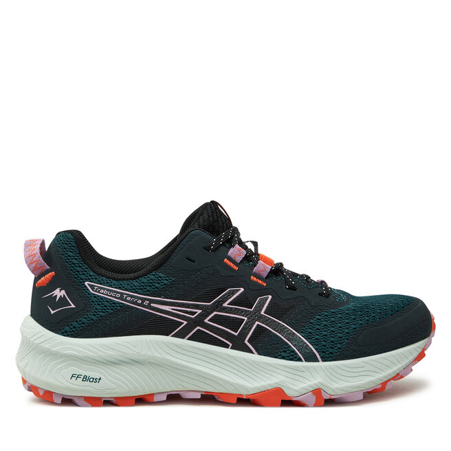 Buty do biegania Asics Trabuco Terra 2 1012B427 Zielony - kobiece
