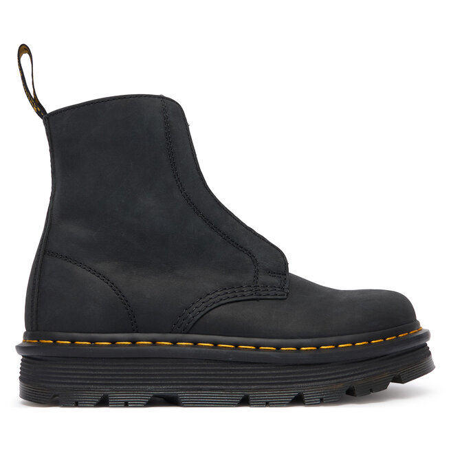 Botki Dr. Martens Zebzag Laceless Black Wyoming DM42653001 Czarny - kobiece