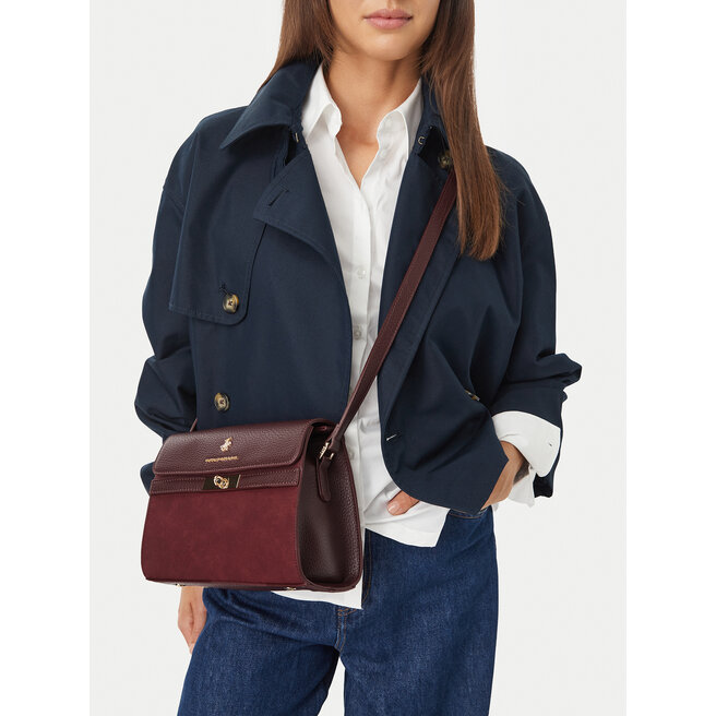 Torebka Beverly Hills Polo Club CEO-BHPC-C-017-10 Bordowy -