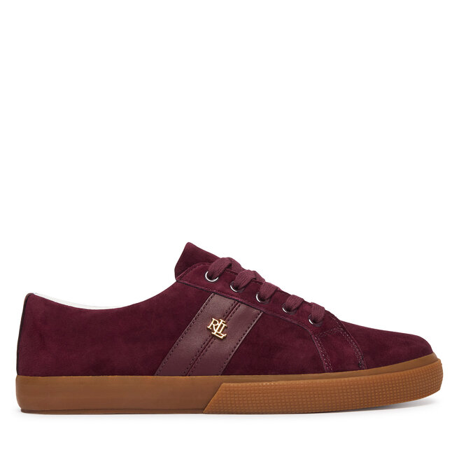 Sneakersy LAUREN RALPH LAUREN Janson II 802868344010 Bordowy - kobiece