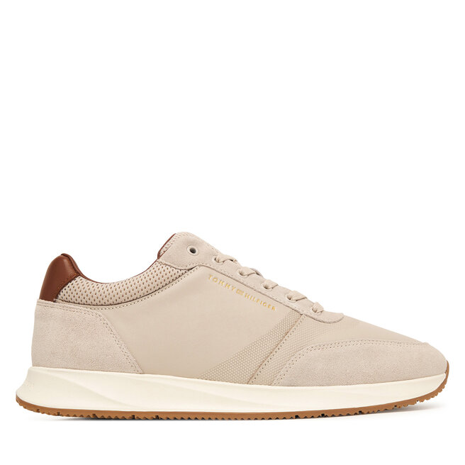 Sneakersy Tommy Hilfiger Dressy Runner FM0FM05910 Beżowy jasny - męskie