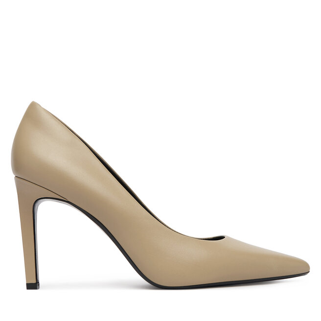 Szpilki Calvin Klein Ess Stiletto 90 HW0HW02608 Beżowy - kobiece