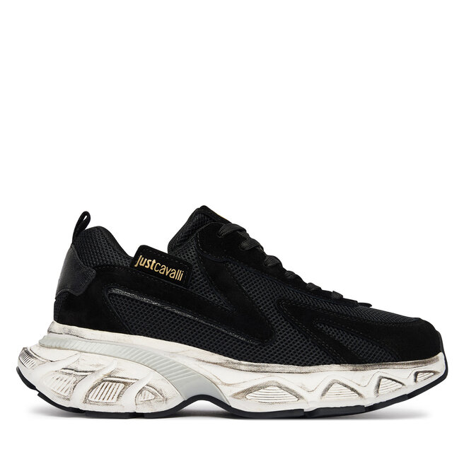 Sneakersy Just Cavalli 81RA3SC2 ZSF04 Czarny - kobiece