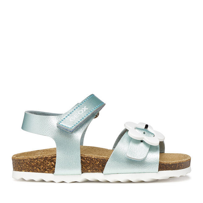 Sandały Geox B Sandal Chalki Girl B552RD 000NF C4070 S Błękitny - dziewczęce