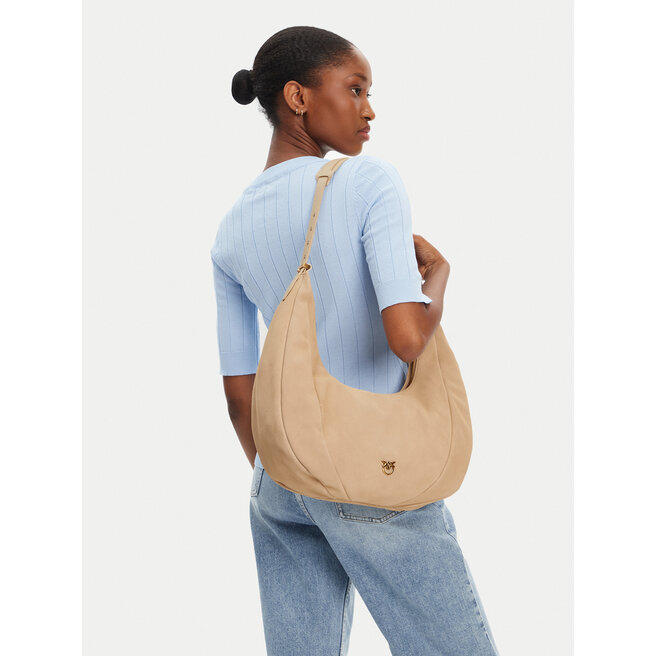 Torebka PINKO Slouchy Hobo Big PE 25 PLTT 104295 A29N Beżowy -
