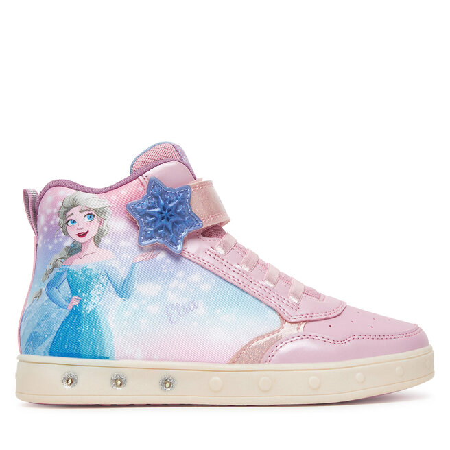 Sneakersy Geox J Skylin J568WF 0ANAJ C8004 D Różowy - dziewczęce