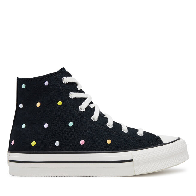 Trampki Converse Chuck Taylor All Star Lift Polka Dots Platform A12608C Czarny - kobiece