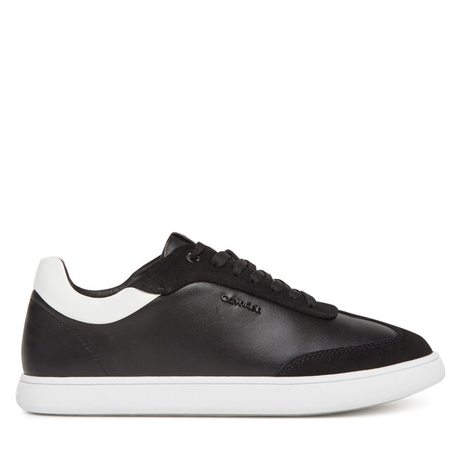 Sneakersy Calvin Klein Cupsole Lace Up - Lth Sue Mix HW0HW02435 Czarny - kobiece