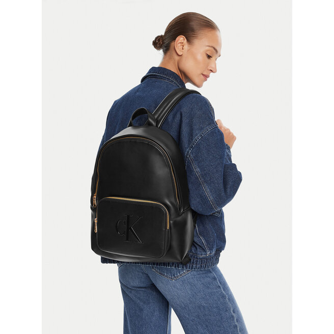 Plecak Calvin Klein Bold Ck Backpack LV04F3233G Czarny -