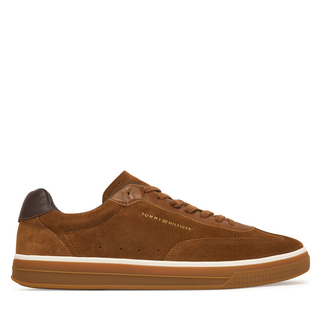 Sneakersy Tommy Hilfiger Lo Lux FM0FM05882 Brązowy - męskie