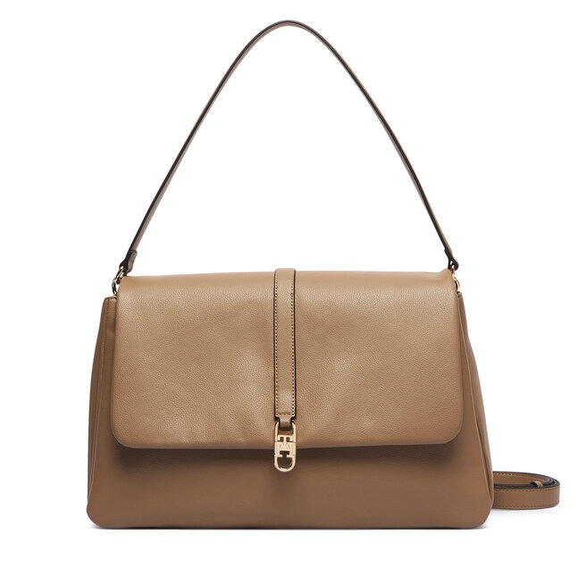 Torebka Tommy Hilfiger Th Libre Satchel AW0AW19197 Beżowy -