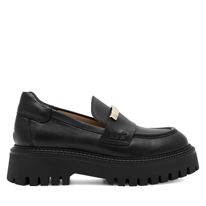 Loafersy Gino Rossi DIVYA-8047 Czarny - kobiece