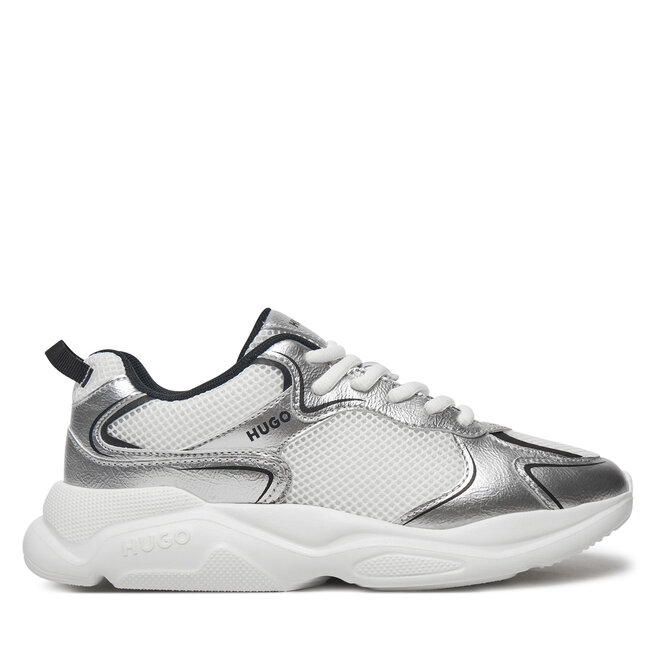 Sneakersy HUGO Leon 50536308 Srebrny - kobiece