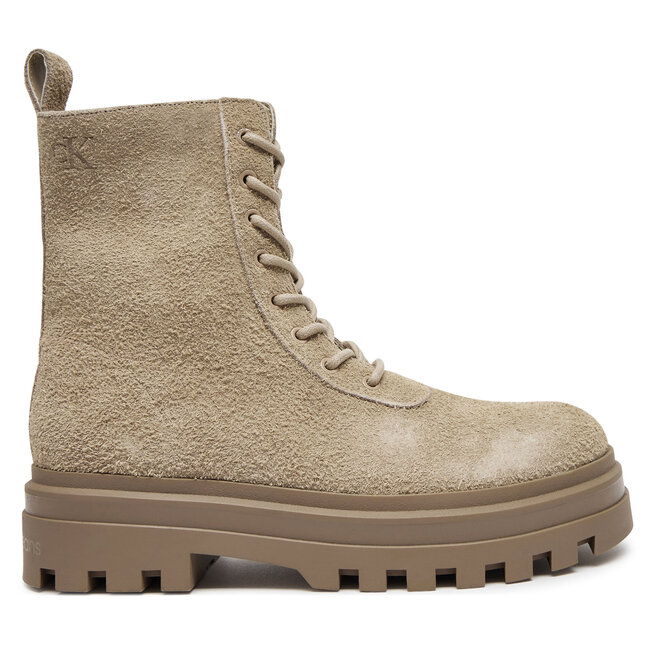 Trapery Calvin Klein Jeans Lugged Lace Zip Boot Oxf Hr Su YM0YM01068 Beżowy - męskie