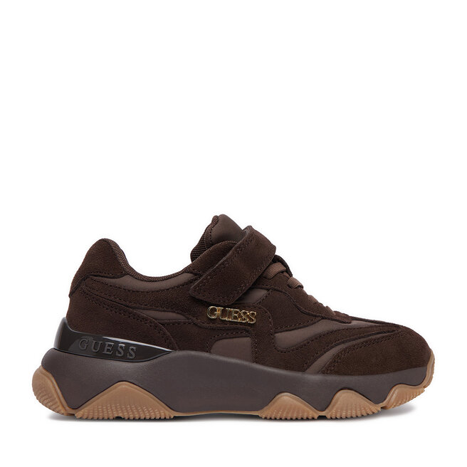 Sneakersy Guess EO-CP40GG24W2026 Brązowy ciemny - dziewczęce