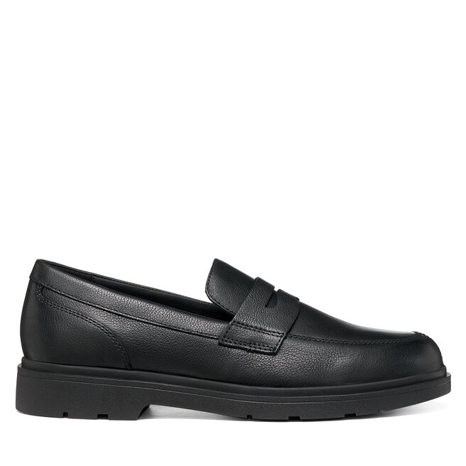 Loafersy Geox U Spherica Ec1 B U66CJC 00047 C9999 Czarny - męskie