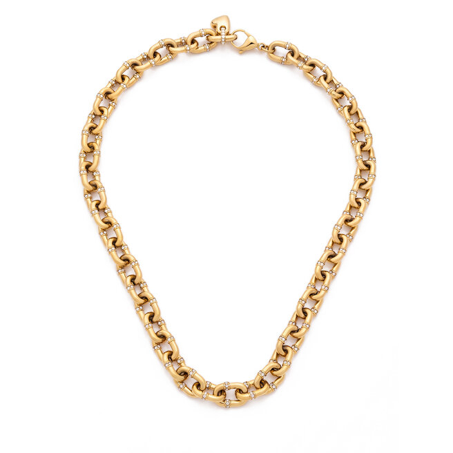 Naszyjnik Guess JUBN06 444JW Złoty -