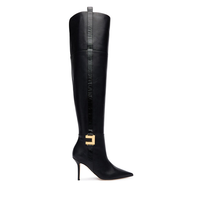 Kozaki Elisabetta Franchi SA-04L-56E2 Czarny - kobiece