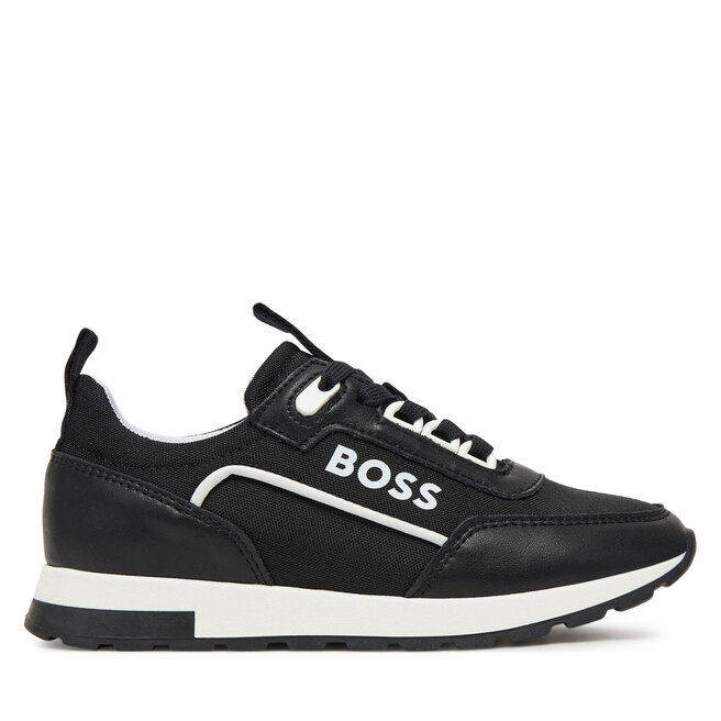 Sneakersy BOSS J51653 M Czarny - chłopięce
