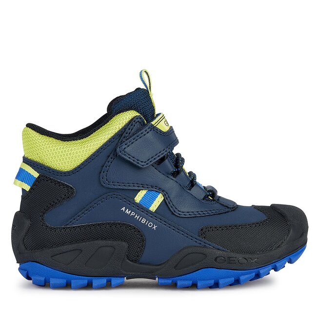 Śniegowce Geox J New Savage Boy B A J261WB 050BU CF43S M Granatowy - chłopięce