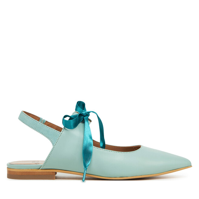 Baleriny Fly London Saubfly P145268001 Turkusowy -