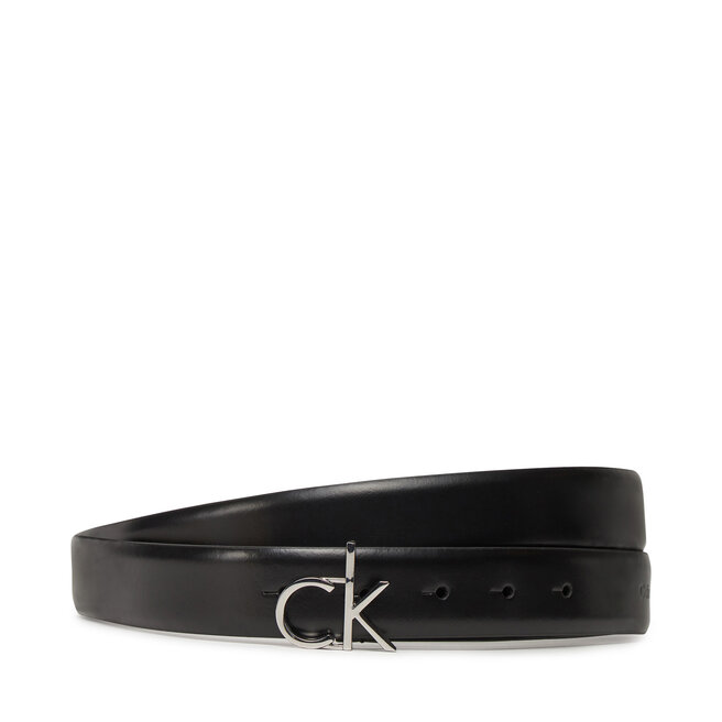 Pasek Damski Calvin Klein Ck Buckle Belt 3.0_Smooth K60K613156 Czarny -