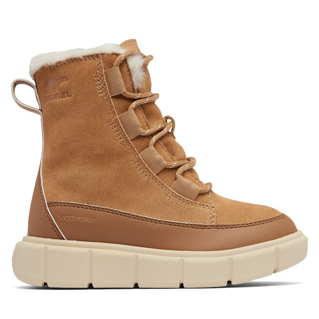 Śniegowce Sorel Youth Explorer III Lace Wp 2088512253 Brązowy - dziewczęce